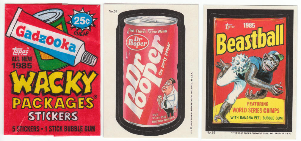 1985 Topps Wacky Packages Stickers Wrapper