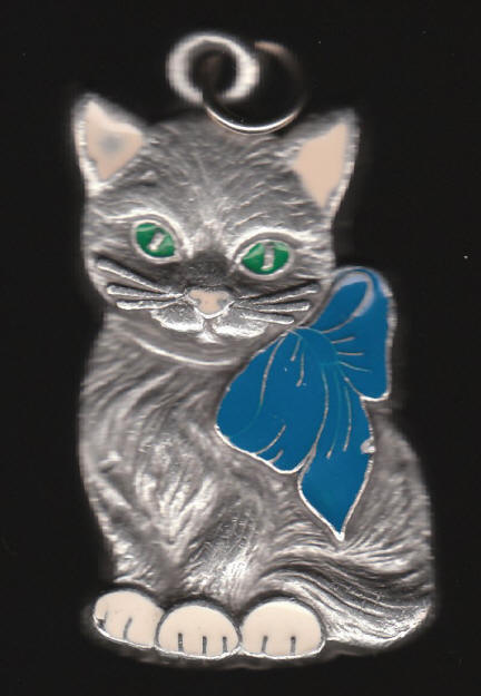 I Love My Kitty Keychain Fob front