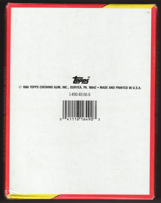 1986 Topps Garbage Pail Kids Stickers 6th Series Wax Pack Box