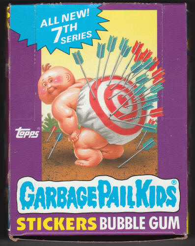 1987 Topps Garbage Pail Kids Stickers 7th Series Wax Pack Box