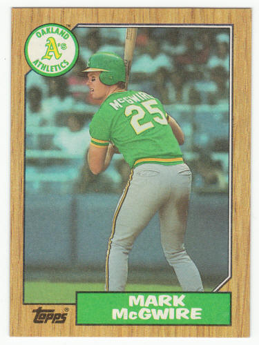 1987 Topps Mark McGwire #366 front