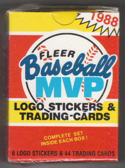 1988 Fleer Baseball MVP Card Set front