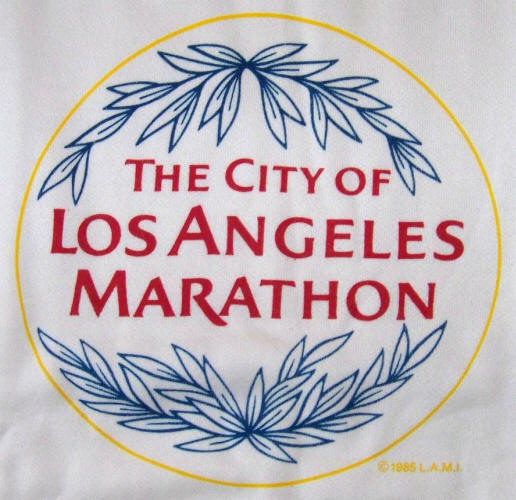 1988 Los Angeles Marathon Sweatshirt design close up