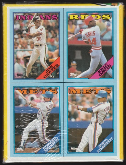 1988 Topps Baseball Cards Factory Sealed Wax Pack Box bottom