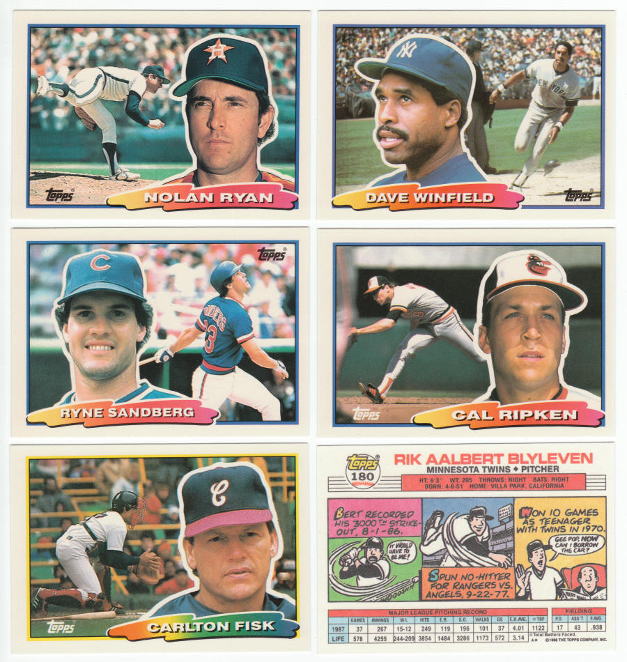 1988 Topps Big Baseball Cards Complete Set