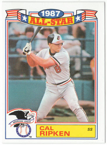 1988 Topps Baseball Glossy All-Stars #5 Cal Ripken Jr