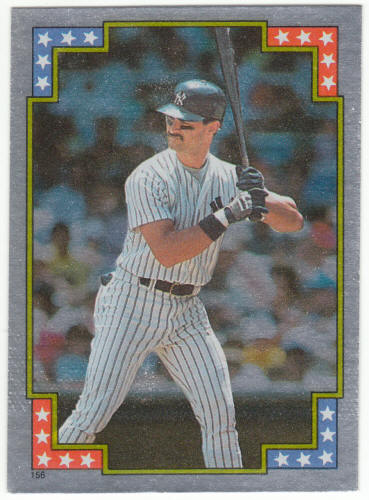 1988 Topps Superstar Foil Sticker #156 Don Mattingly