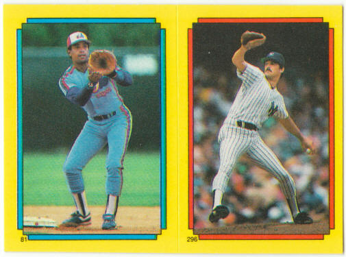 1988 Topps Superstar Stickers #81 Brooks + 296 Guidry