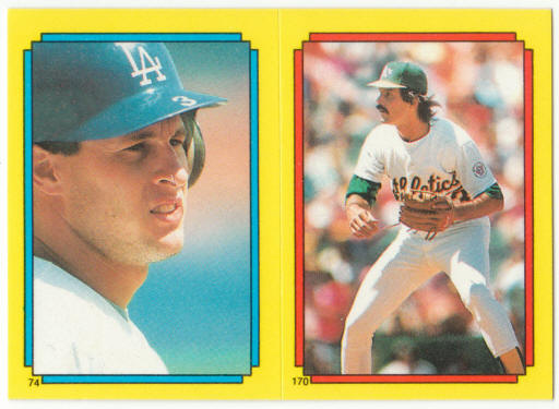 1988 Topps Baseball Superstar Sticker #170 Dennis Eckersley