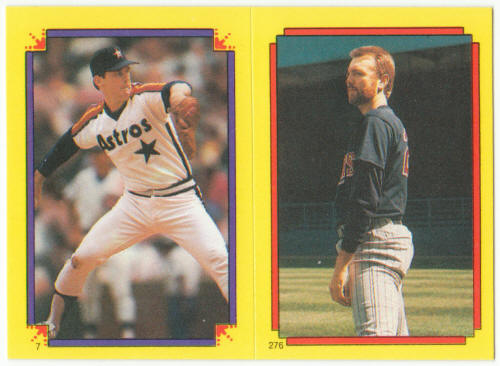 1988 Topps Superstar Stickers #7 Nolan Ryan 276 Bert Blyleven