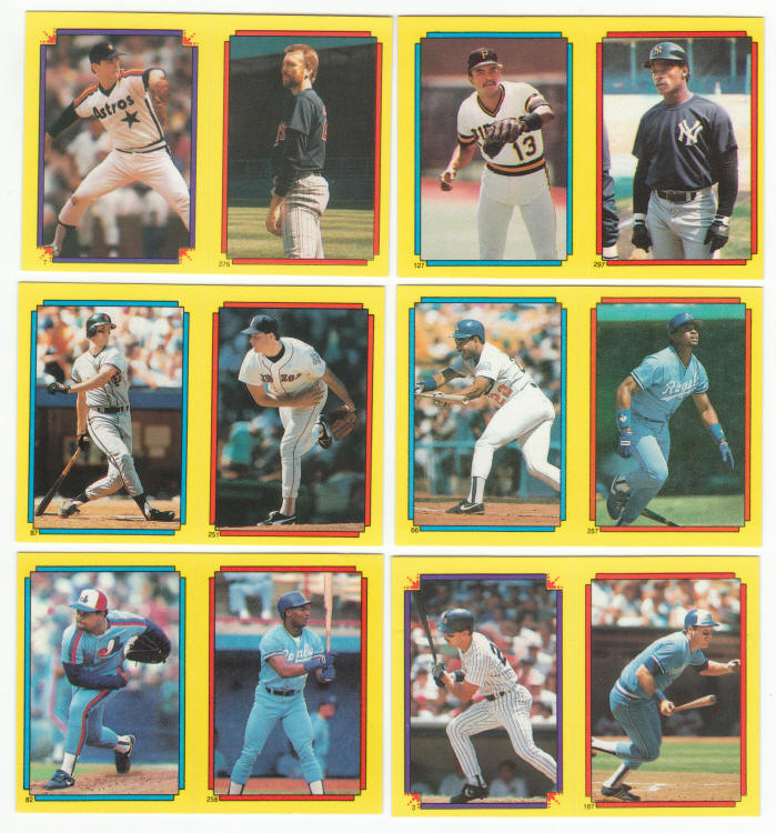 1988 Topps Baseball Yearbook Stickers