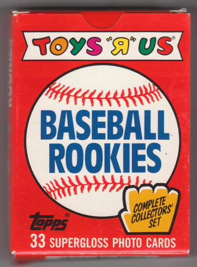 1988 Topps Baseball Toys R Us Rookies Card Set front