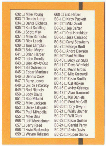 1989 Donruss Baseball #600A Kurt Schilling Error Card