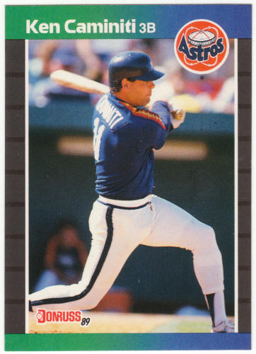 1989 Donruss Baseball #542 Ken Caminiti Error Card
