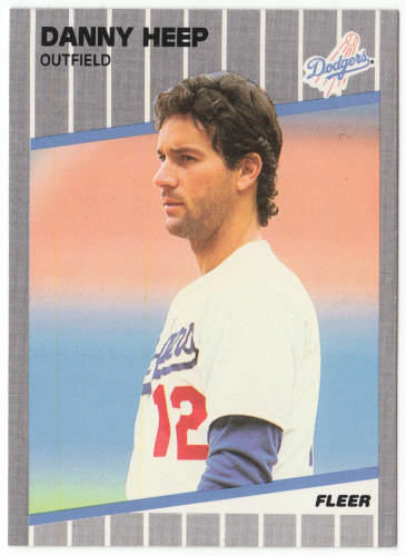 1989 Fleer Baseball #61A Danny Heep Error