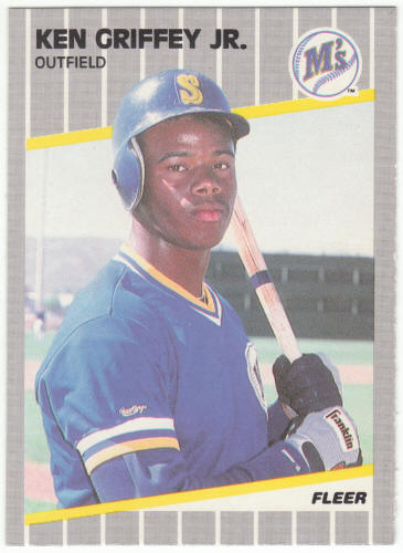 1989 Fleer Baseball #548 Ken Griffey Jr Rookie Card