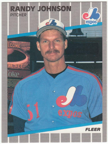 1989 Fleer Randy Johnson #381 Rookie Card