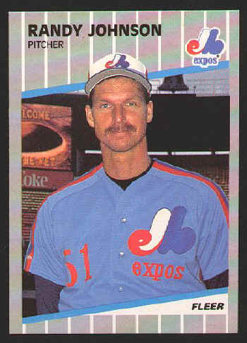 1989 Fleer Randy Johnson #381 Rookie Card