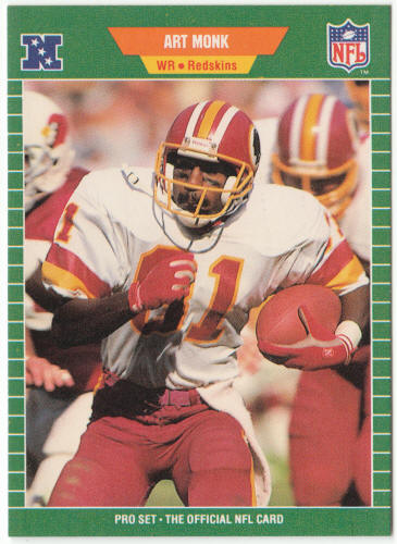 1989 Pro Set Football #433 Art Monk