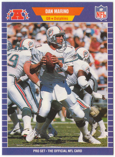 1989 Pro Set Football #220 Dan Marino