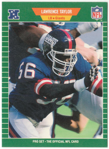 1989 Pro Set Football #292 Lawrence Taylor