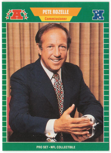 1989 Pro Set Football #CC1 Pete Rozelle