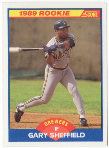 1989 Score Baseball #625 Gary Sheffield Rookie Card
