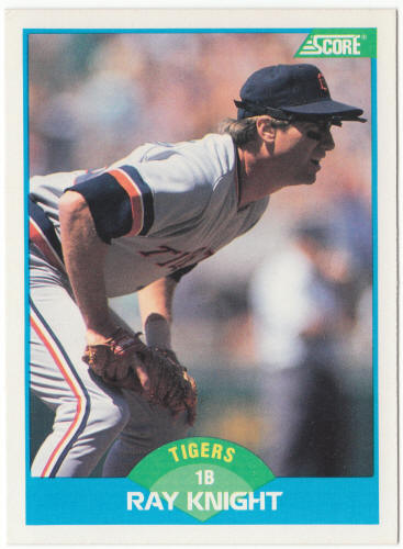 1989 Score Baseball #135A Ray Knight Error