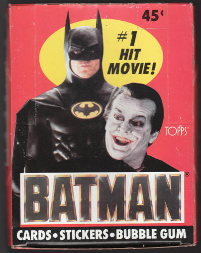 1989 Topps Batman Empty Wax Box
