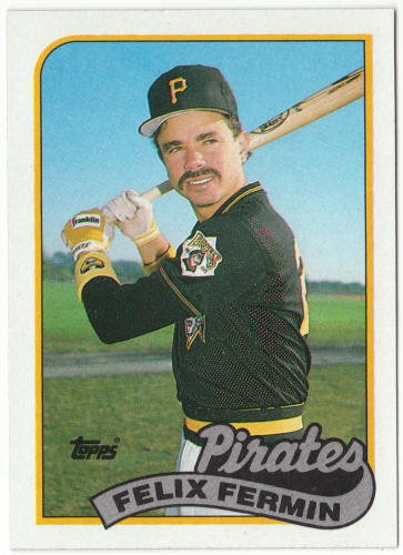 1989 Topps Baseball #303 Felix Fermin VAR
