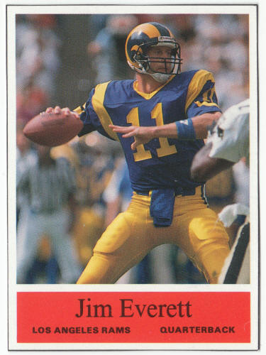 1990-91 SCD #5 Jim Everett Pocket Price Guide Card