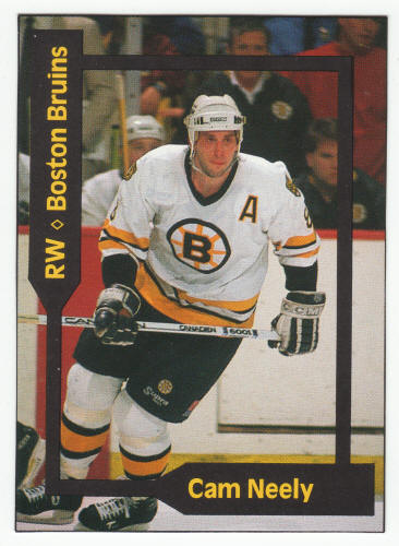 1990-91 SCD #20 Cam Neely Pocket Price Guide Card