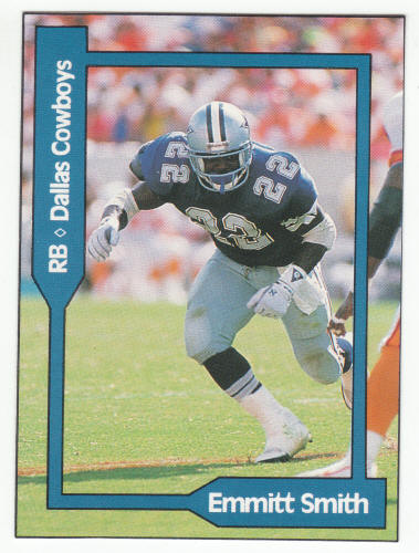 1990-91 SCD #38 Emmitt Smith Pocket Price Guide Card