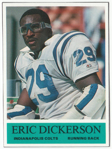 1990-91 SCD #4 Eric Dickerson Pocket Price Guide Card