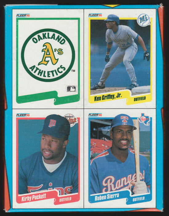 1990 Fleer Baseball Cards Wax Box bottom