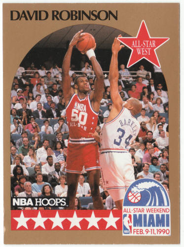 1990-91 Hoops Basketball #24 David Robinson All Star