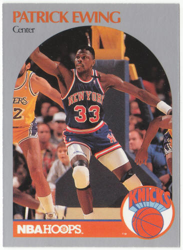1990-91 Hoops Basketball #203 Patrick Ewing