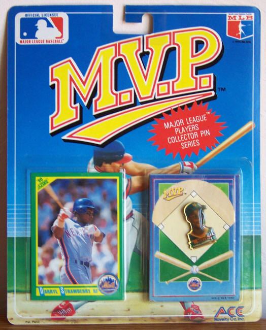 Darryl Strawberry 1990 MVP Pin Card