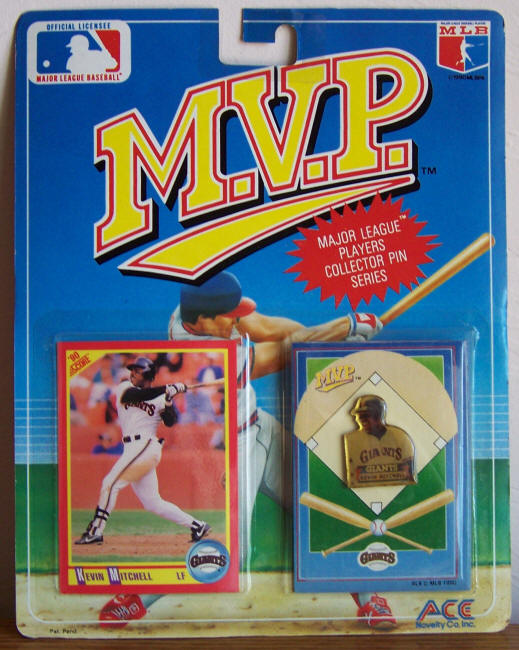 Kevin Mitchell 1990 MVP Pin Card