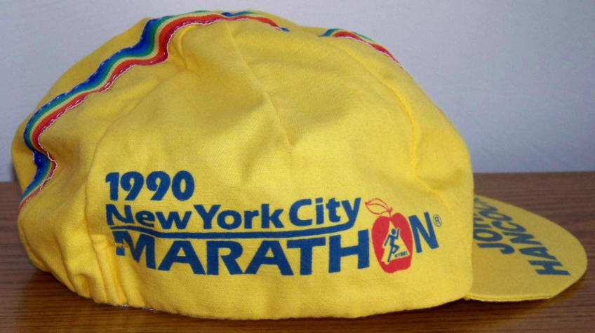1990 New York City Marathon Runners Cap side