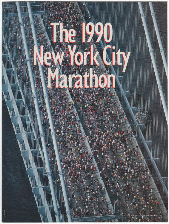 1990 NYC Marathon Supplement front cover