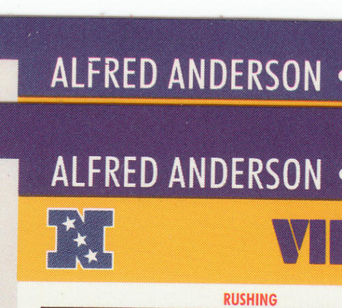 1990 Pro Set Alfred Anderson #565 ERR COR