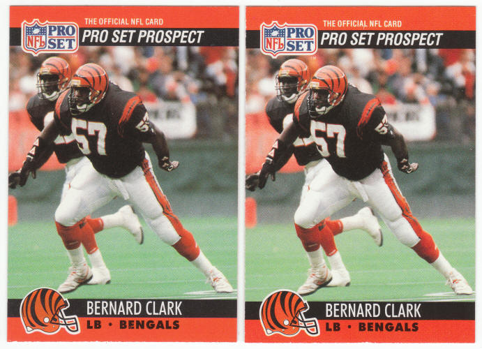 1990 Pro Set Bernard Clark 729 ERR COR