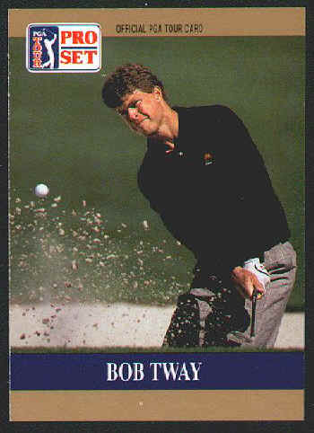 1990 Pro Set Golf Bob Tway Prototype II Rookie Card Front