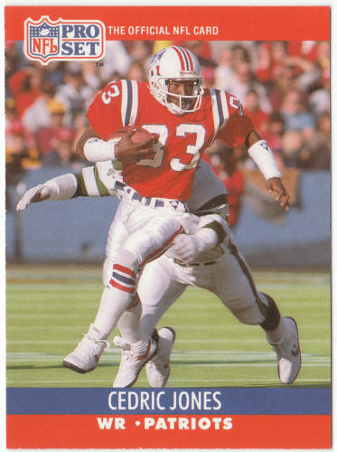 1990 Pro Set Football 579 Cedric Jones Error Rookie Card