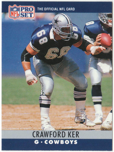1990 Pro Set #81 Crawford Ker Rookie Card COR