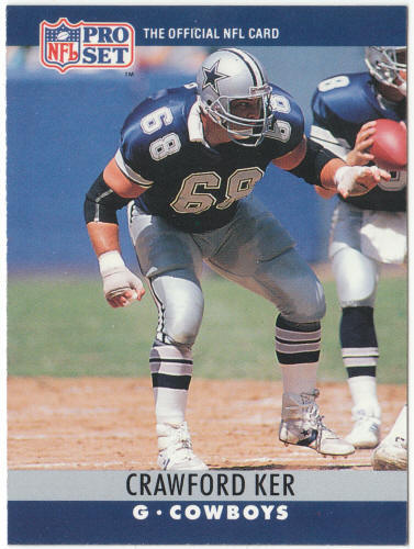 1990 Pro Set #81 Crawford Ker Rookie Card VAR