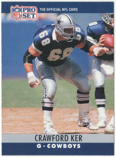 1990 Pro Set #81 Crawford Ker Rookie Card VAR