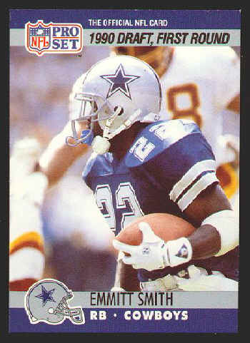 1990 Pro Set #685 Emmitt Smith Rookie Card