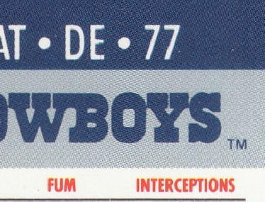 1990 Pro Set Football #80 Jim Jeffcoat correct